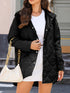 Damen Plus Size Steppjacke mit Kapuze – Mid-Length Business Mantel für Herbst Winter